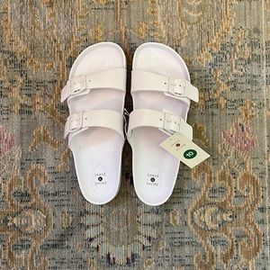 NWT White Shade & Shore Birkenstock Dupes
